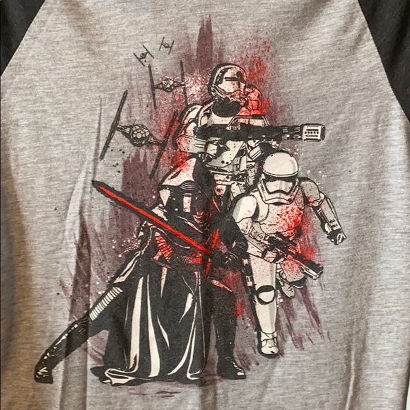 Long Sleeve Star Wars Kylo Ren Two-Tone Tee - Picture 2 of 5